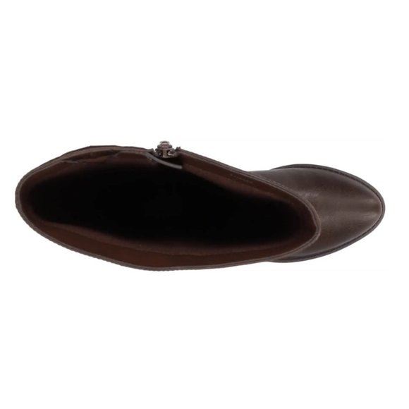 Easy Street Women’s Luella Tall Boot Brown Embossed 10M - Picture 6 of 9